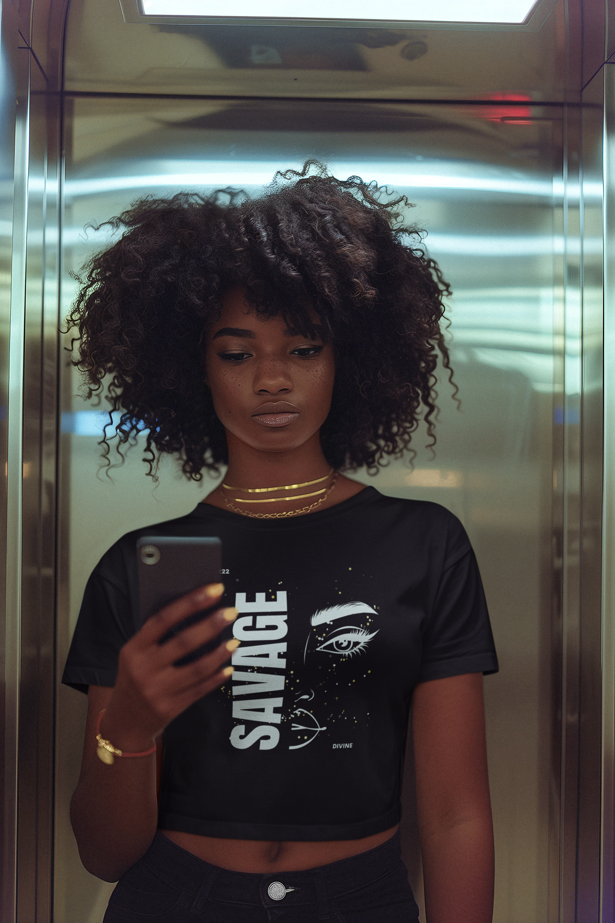 Divinely Savage Jersey Crop Top